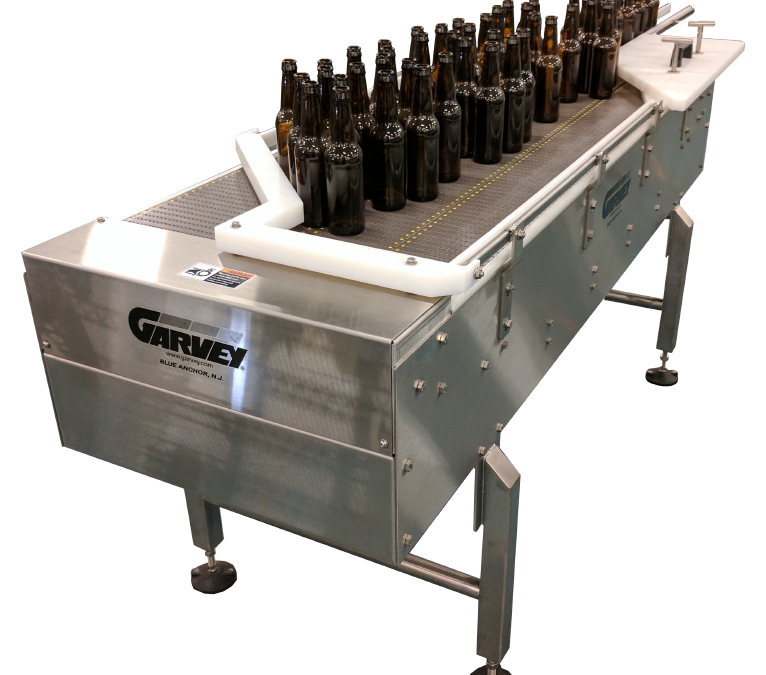 Garvey Bi-Flo Accumulation Tables Keep Production Lines Running with No Jamming, No Dead Plate, and Easy Changeover